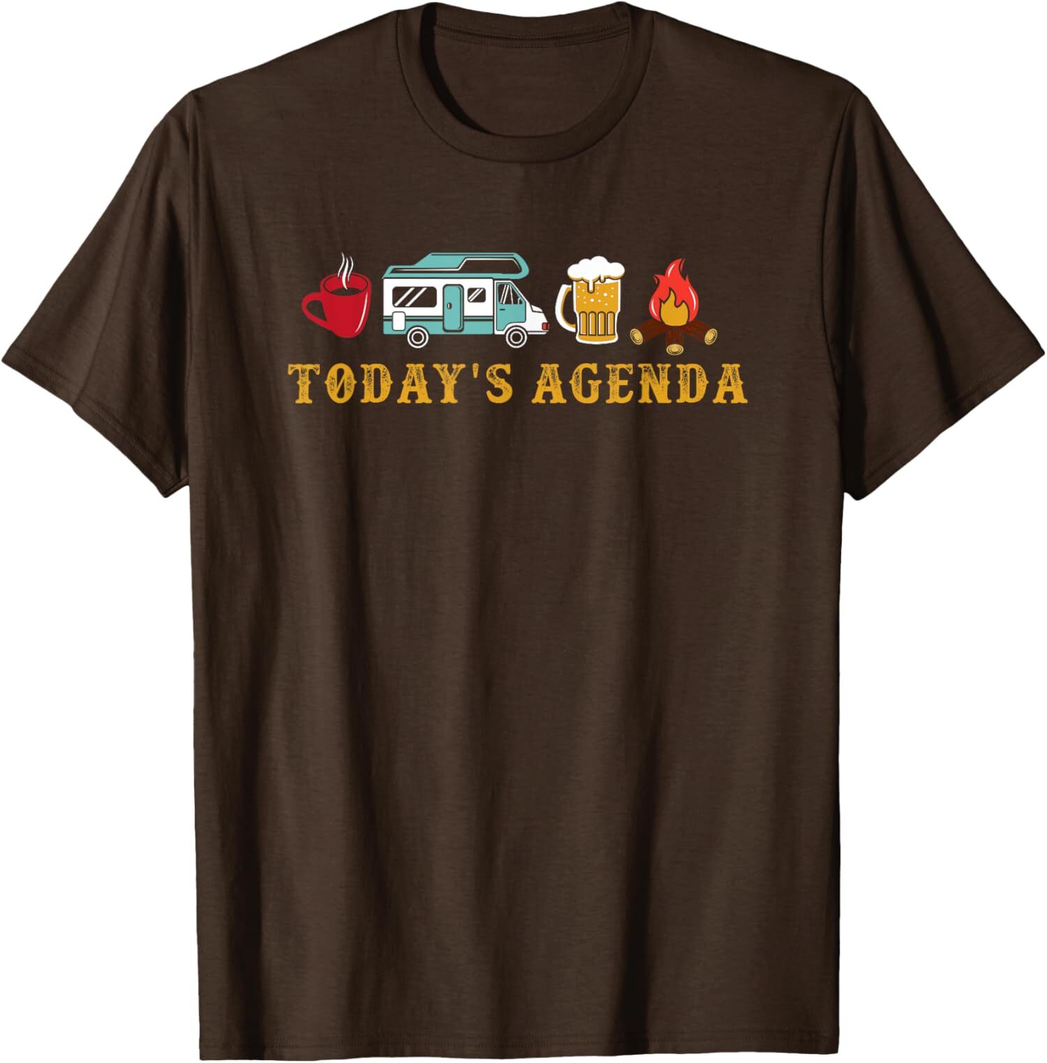 Motorhome RV Camper RV Camping Lover Agenda T-Shirt gallery