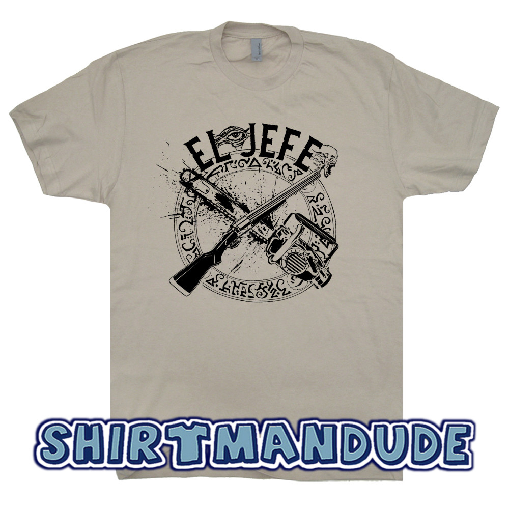 El Jefe T Shirt Evil Book of the Dead Army Zombie Darkness Vintage Horror Movie gallery