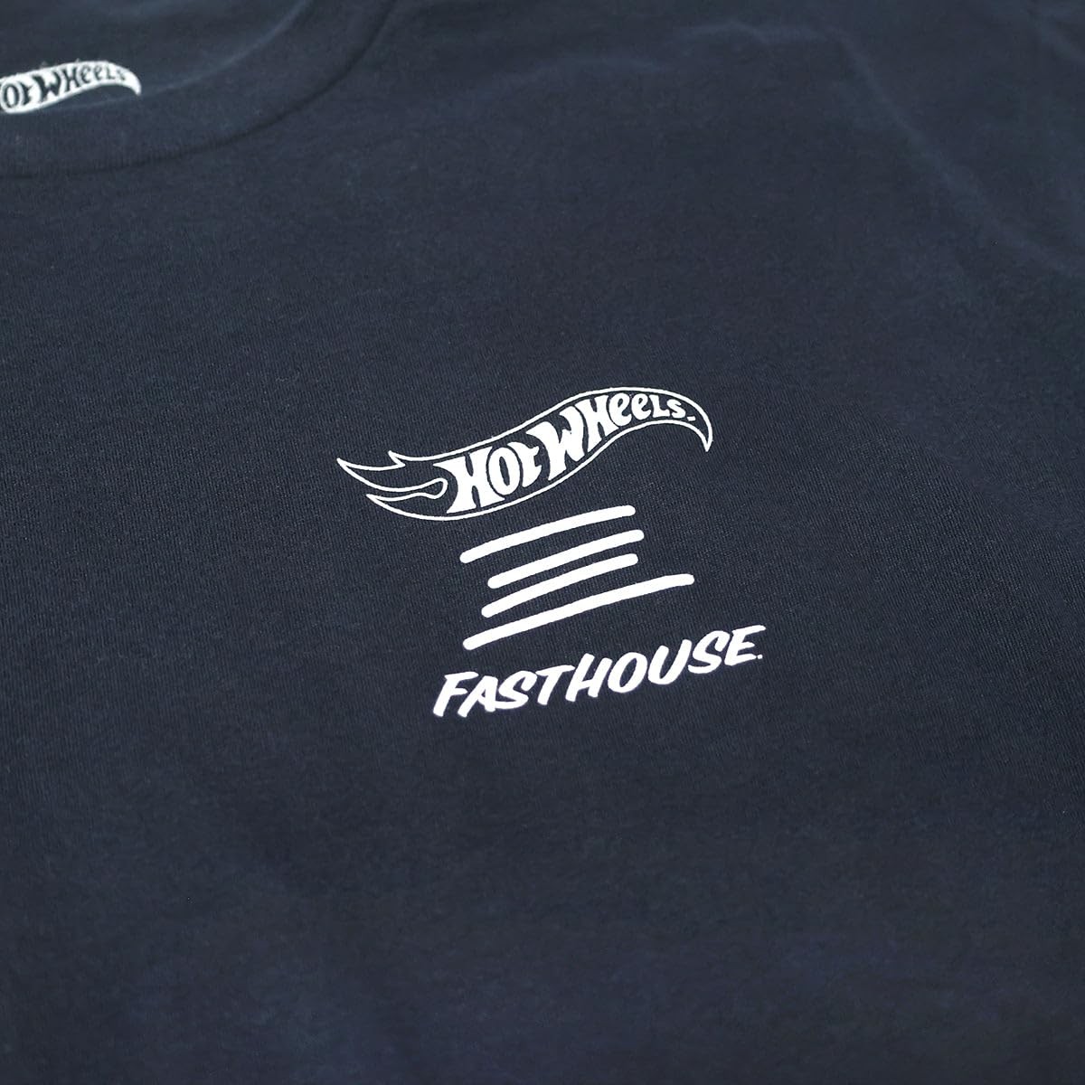 FASTHOUSE Hot Wheels Full Tilt Midweight Short Sleeve Tee (Navy, Medium) gallery