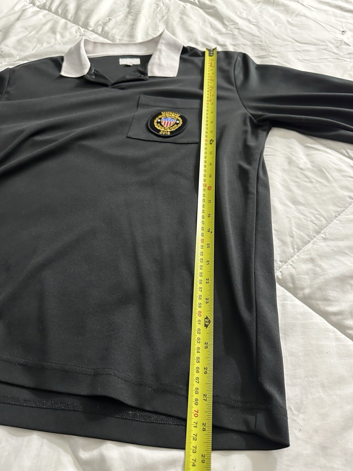 SUPREME SIDELINE L/S POLO RUGBY IN GOD WE TRUST SIZE L LARGE SS16 gallery