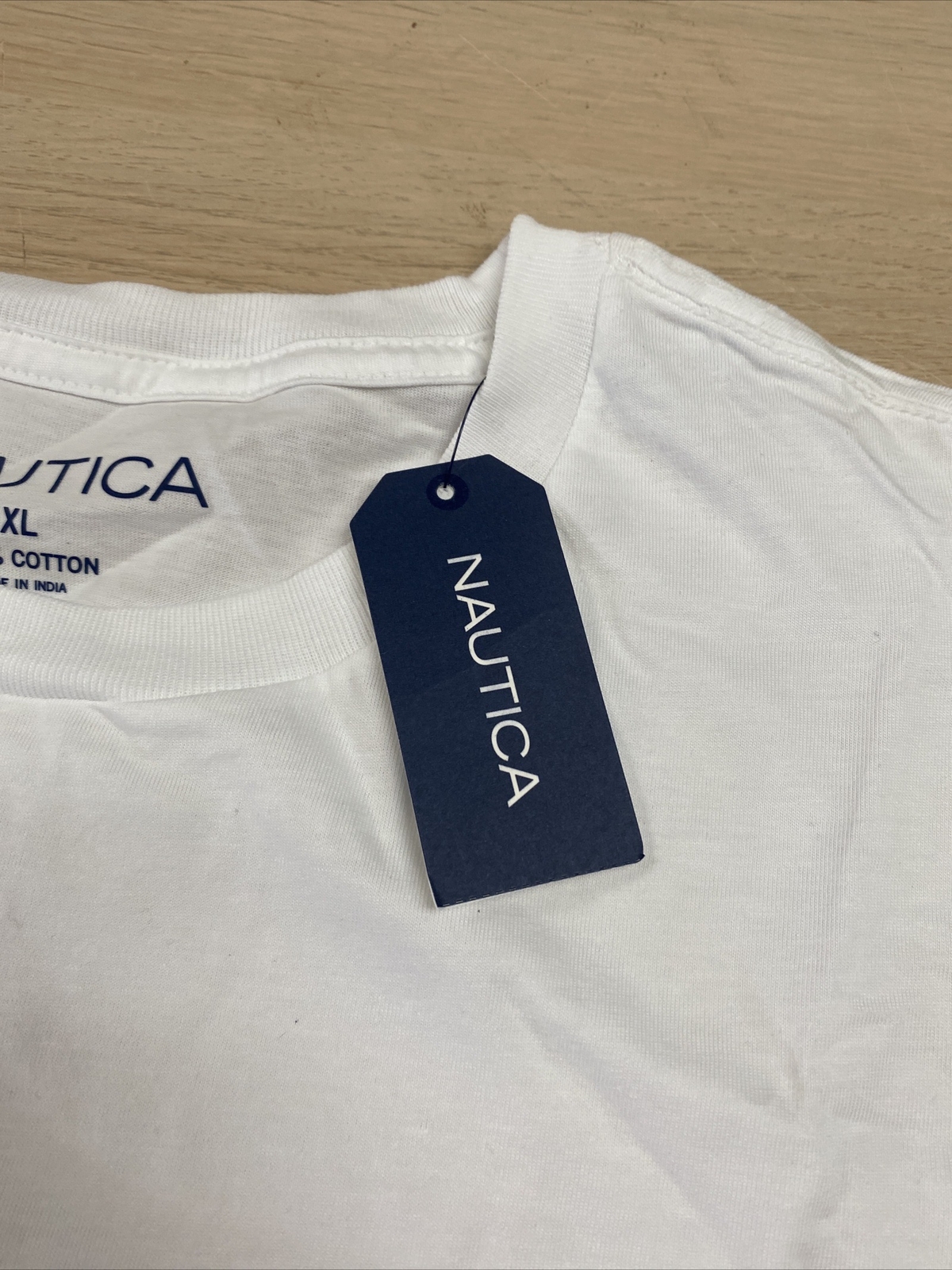 Nautica Graphic T-Shirt Short Sleeve Crew Neck Cotton Logo Bright White XL gallery