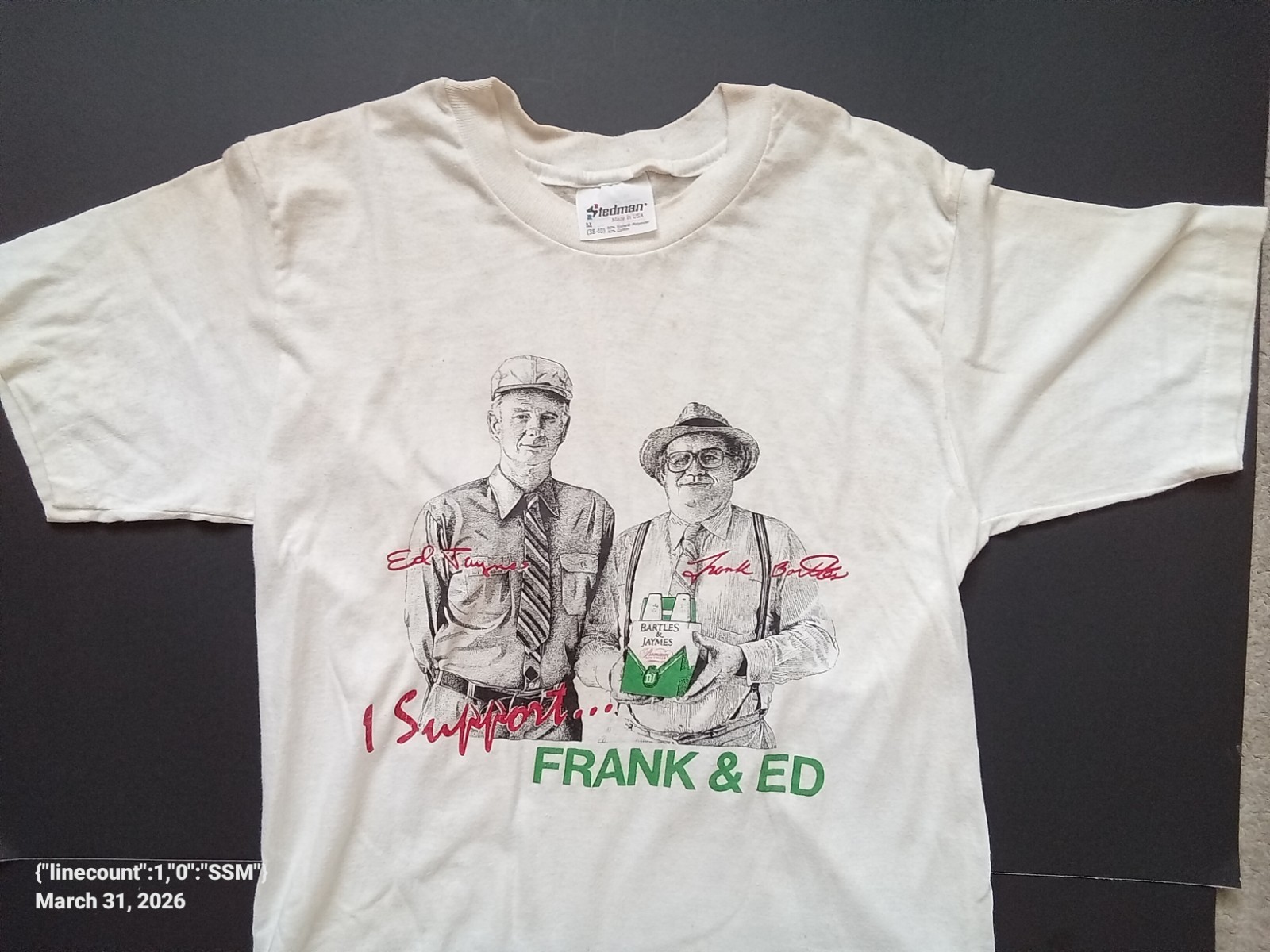 Vintage Bartles And James Stedman Medium T Shirt
