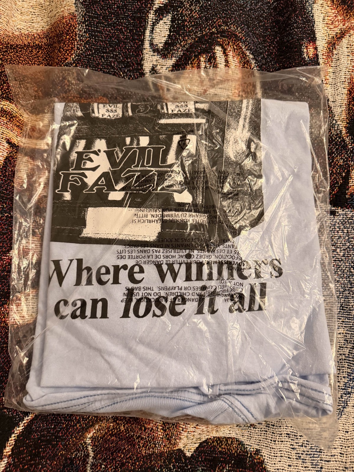 Half Evil 333 x Faze T Shirt Size Large SZ L Brand New Where Winners Can Lose It gallery