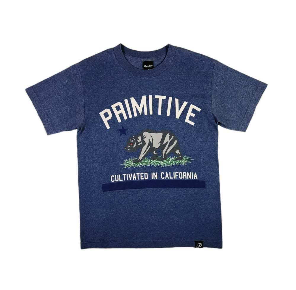 Primitive Apparel Retro T-shirt Small Blue Skateboard Streetwear Graphic Tee
