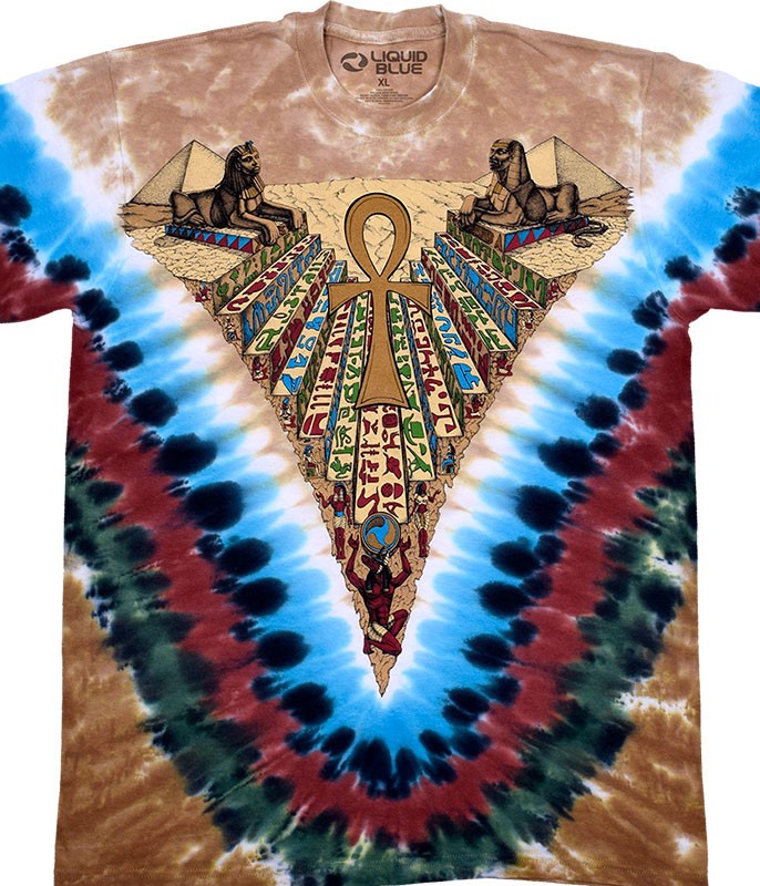 Egyptian Tie-Dye T-Shirt Liquid Blue gallery