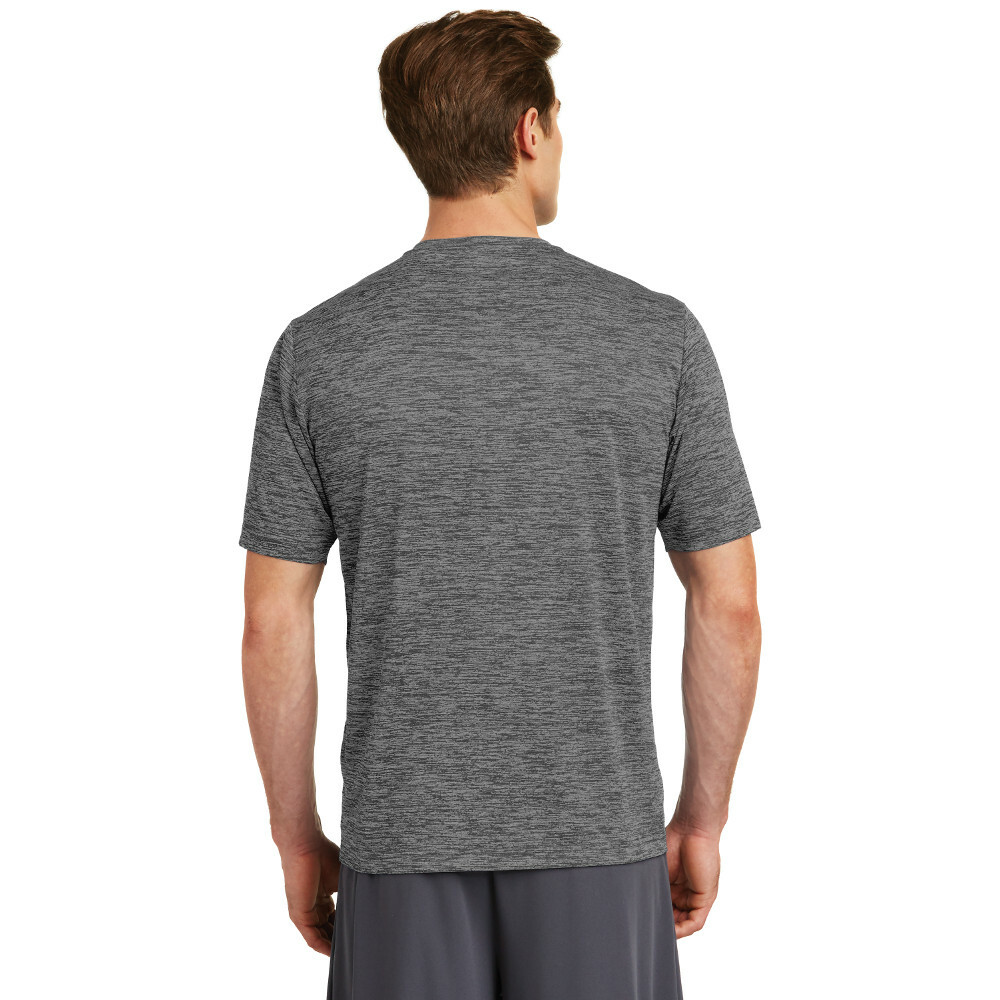 Sport-Tek ST390 Mens T Shirt Posi Charge Electric Heather Gray Black Size XL New gallery