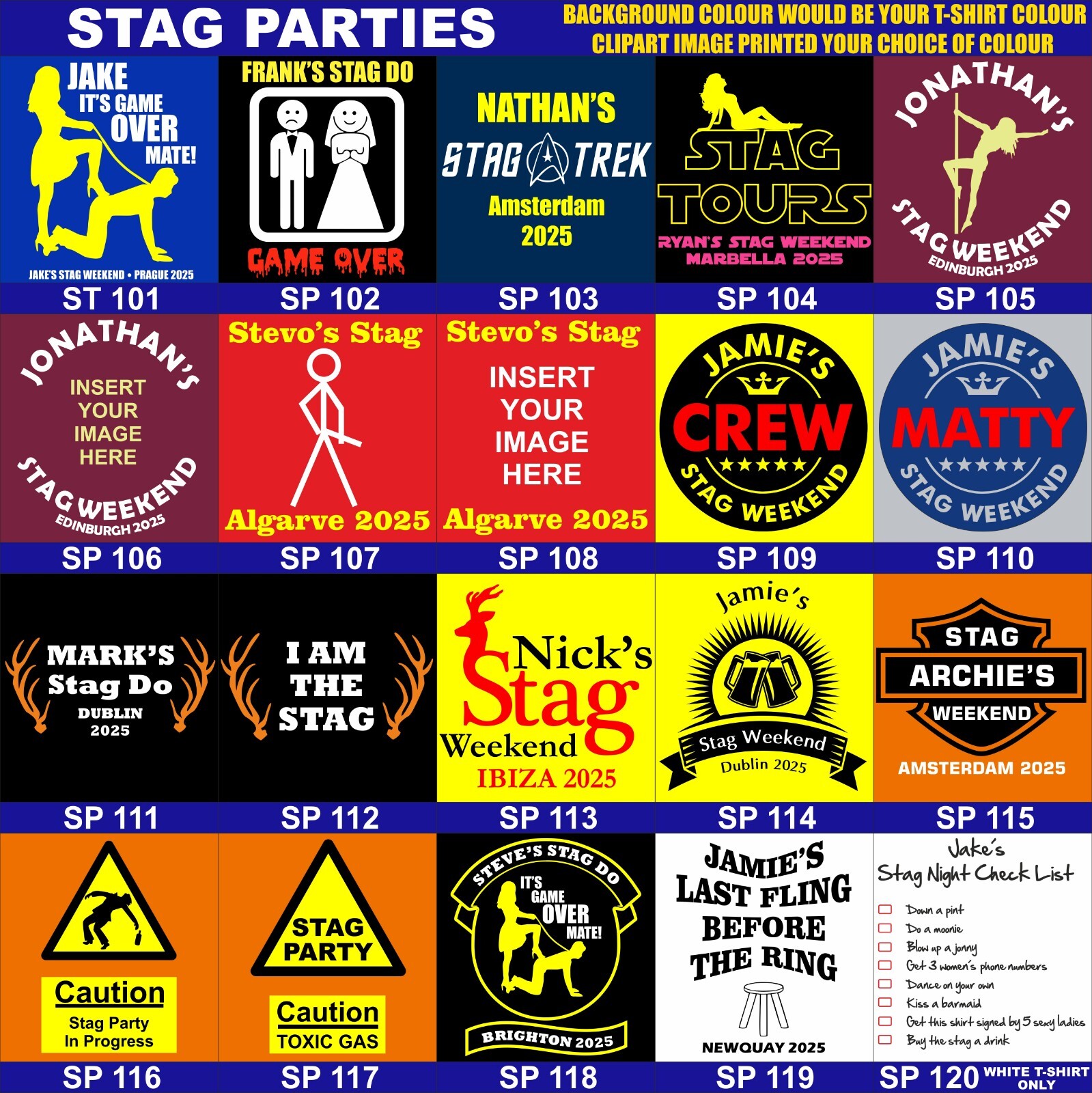 Personalized T-Shirt Custom Printed Logo Your Text Unisex Work Stag Hen Do Party gallery
