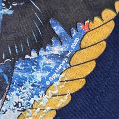 Guy Harvey Mens Navy Blue Sailfish American Flag Graphic T-Shirt XXXL Cotton