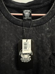 NWT Crooks & Castles Trouble Sunfade Wash Applique Size 2XL