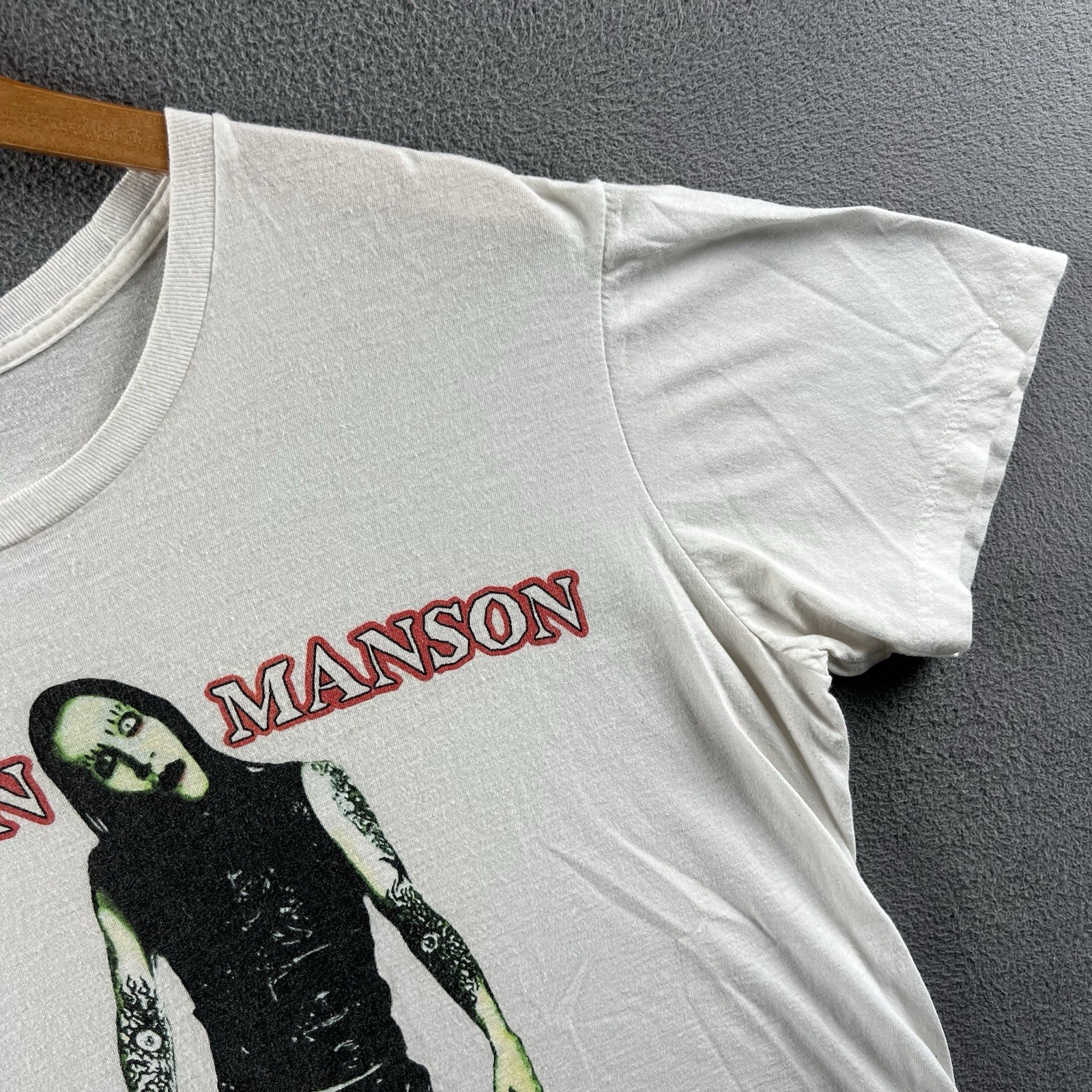 Marilyn Manson Antichrist Superstar Shirt Mens Large White Bravado Vintage Rap T gallery