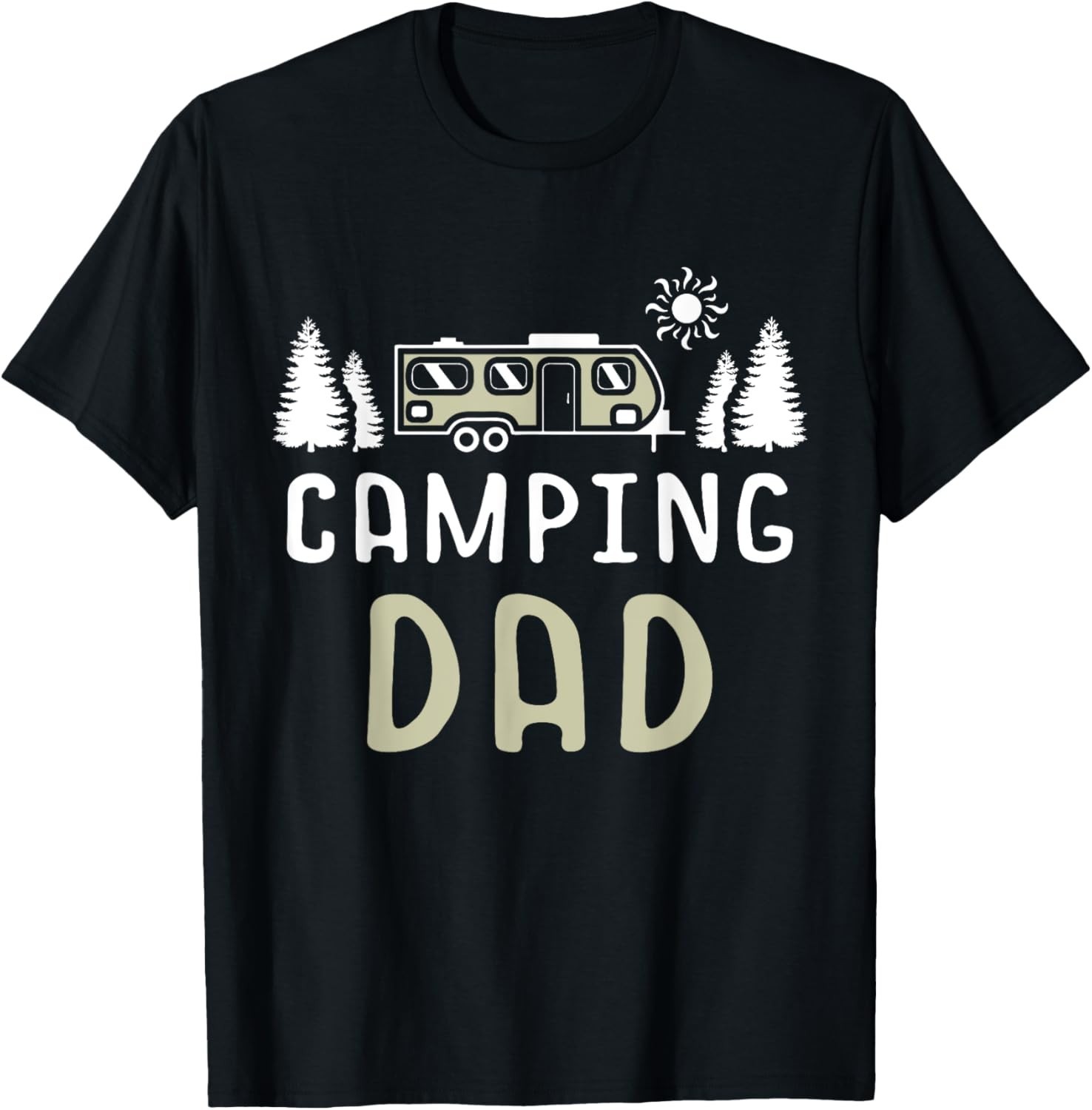 Camping Dad Wanderlust Nature Camper Stargazing Campfire Unisex Gift T-Shirt