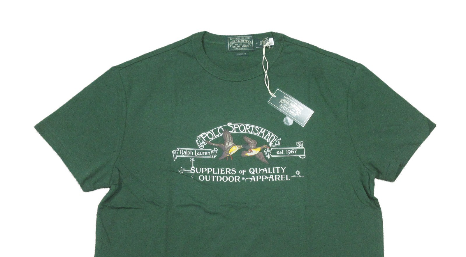 Polo Ralph Lauren Men's Green Sportsman Graphic Print Classic Fit T-Shirt L gallery