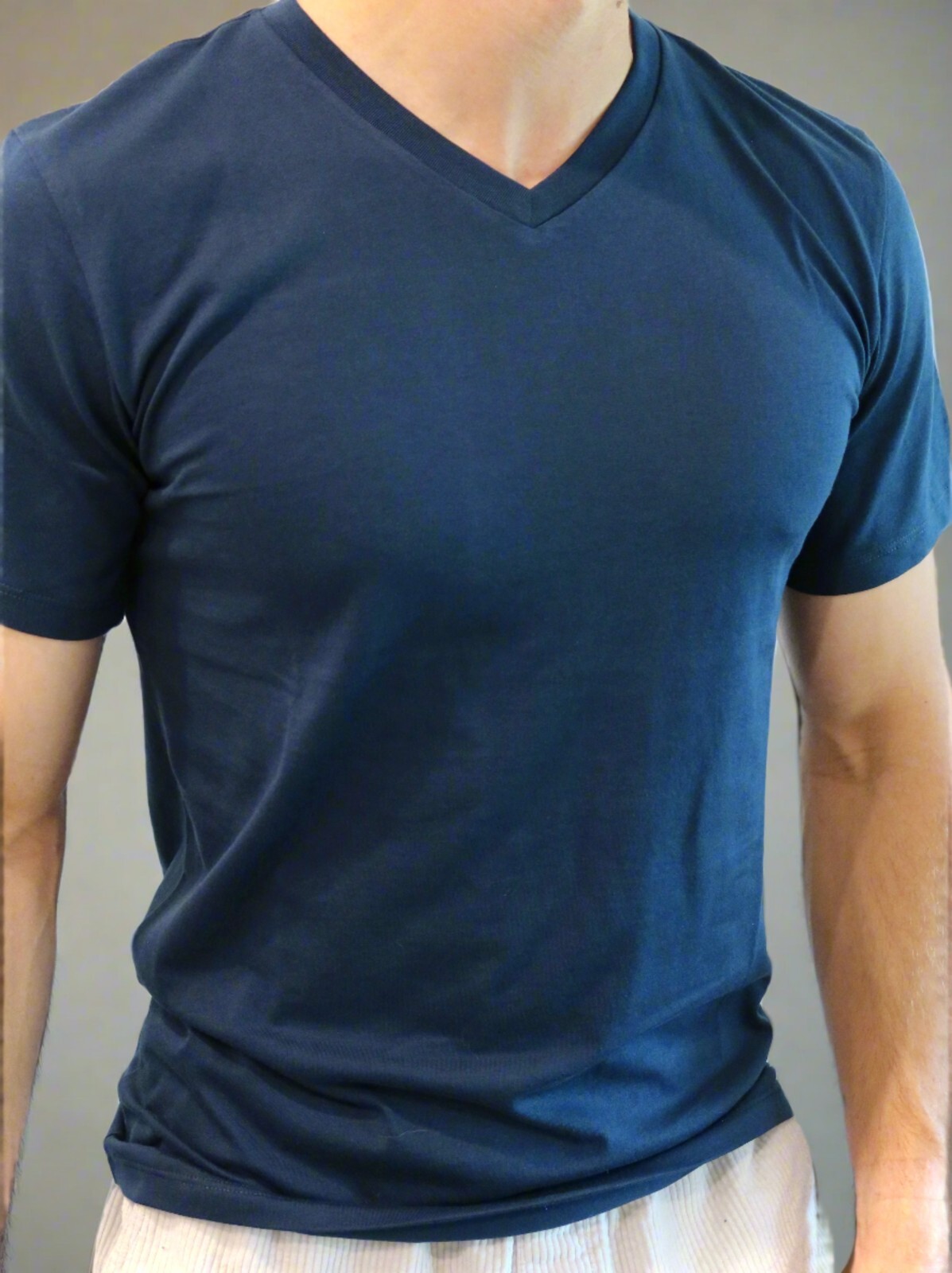 Men's Athletic Fit V-Neck T-Shirt made with 100% Peruvian Pima Cotton gallery
