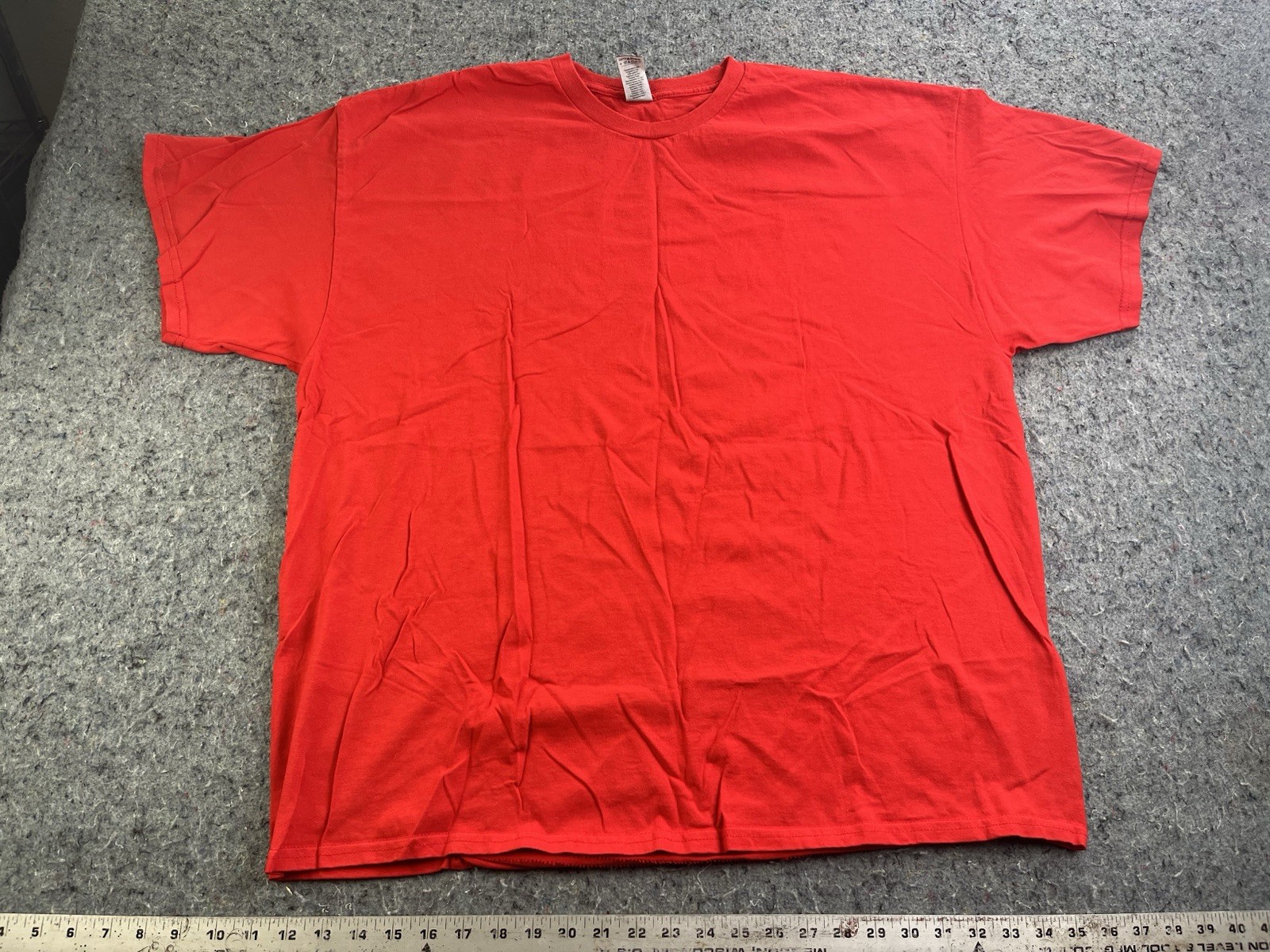 Gildan Security T Shirt Red 2XL Short Sleeve Back Print Work Uniform Tee gallery