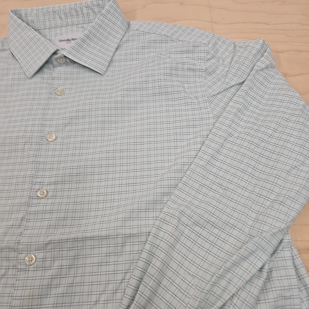Men Goodfellow & Co Long Sleeve Stretch-Collar Button-Down Shirt Size 17-17.5 gallery