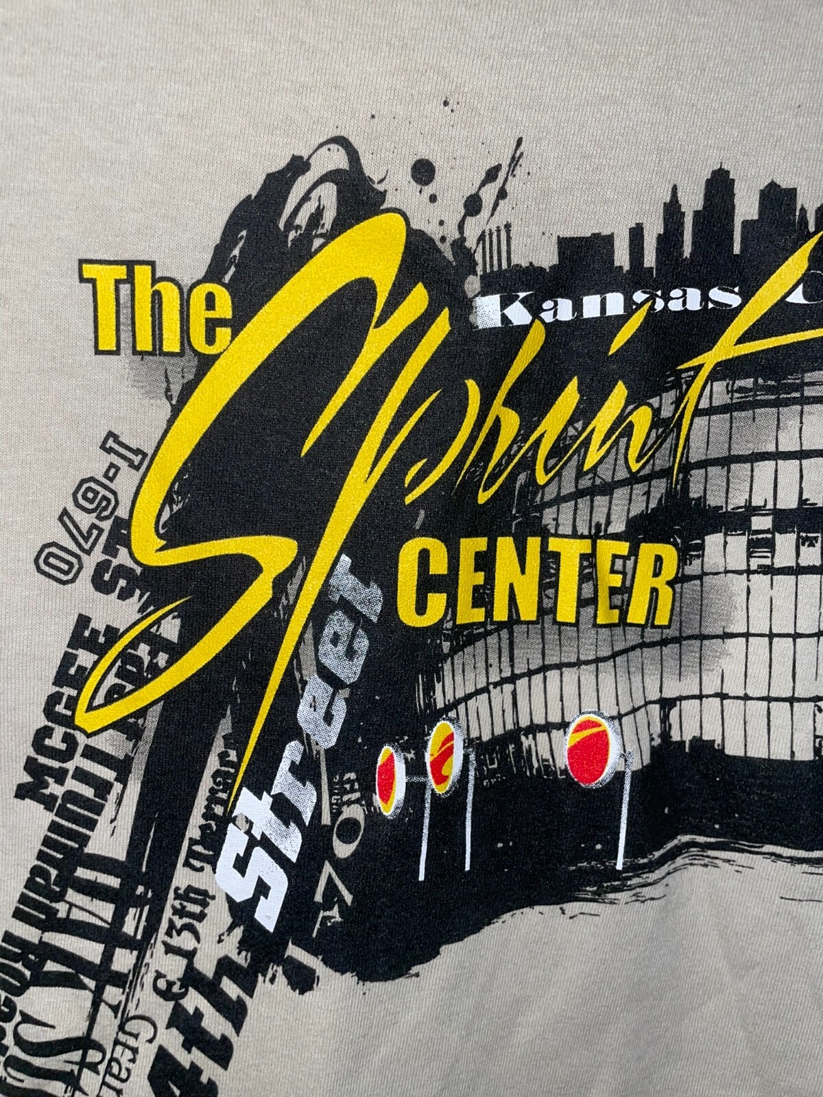 2000s NEW The Sprint Center Events Arena Music Sports Brown Shirt Y2K S Small gallery