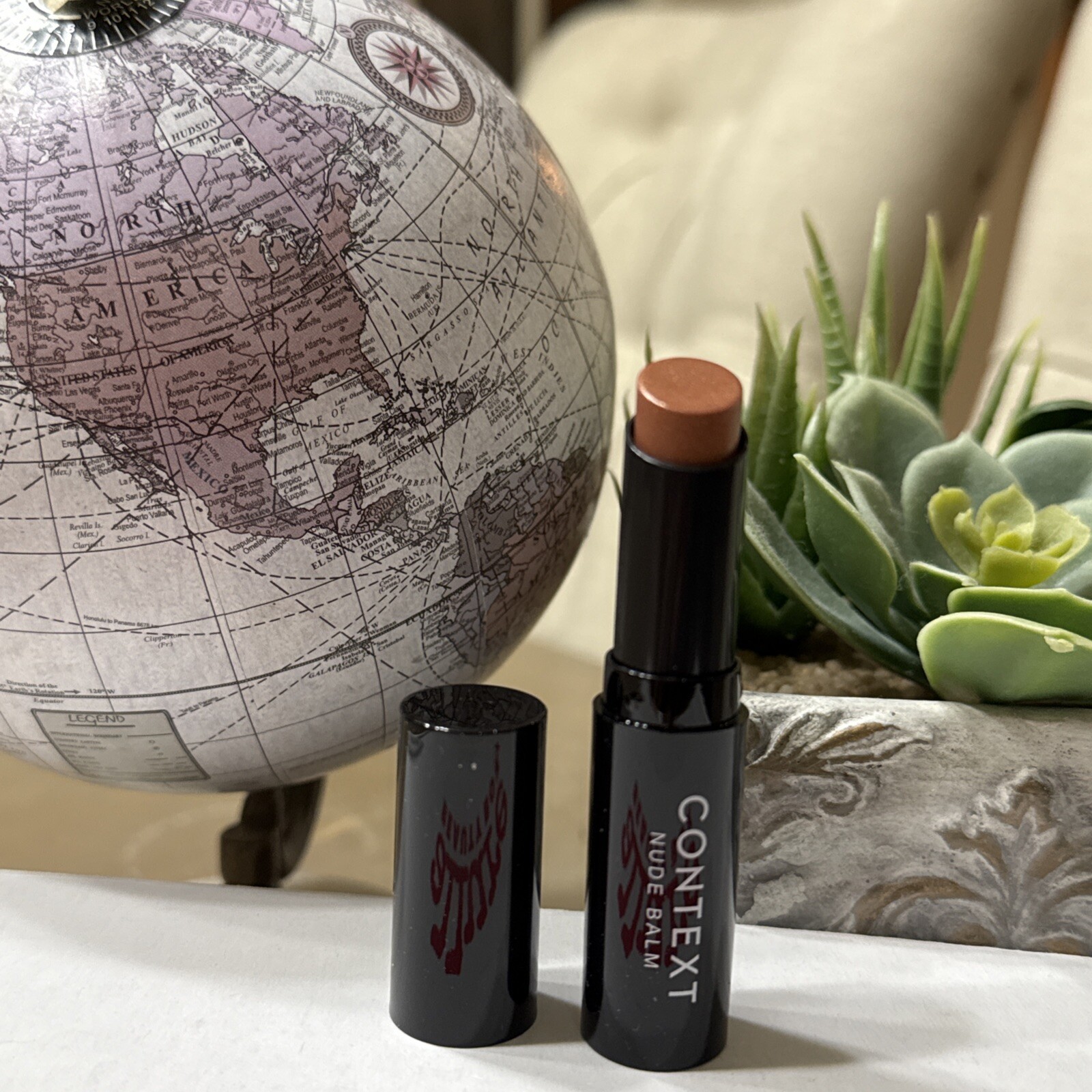 CONTEXT SKIN Nude Balm in ALL OR NOTHING Tinted Brown Lip Full Size E4