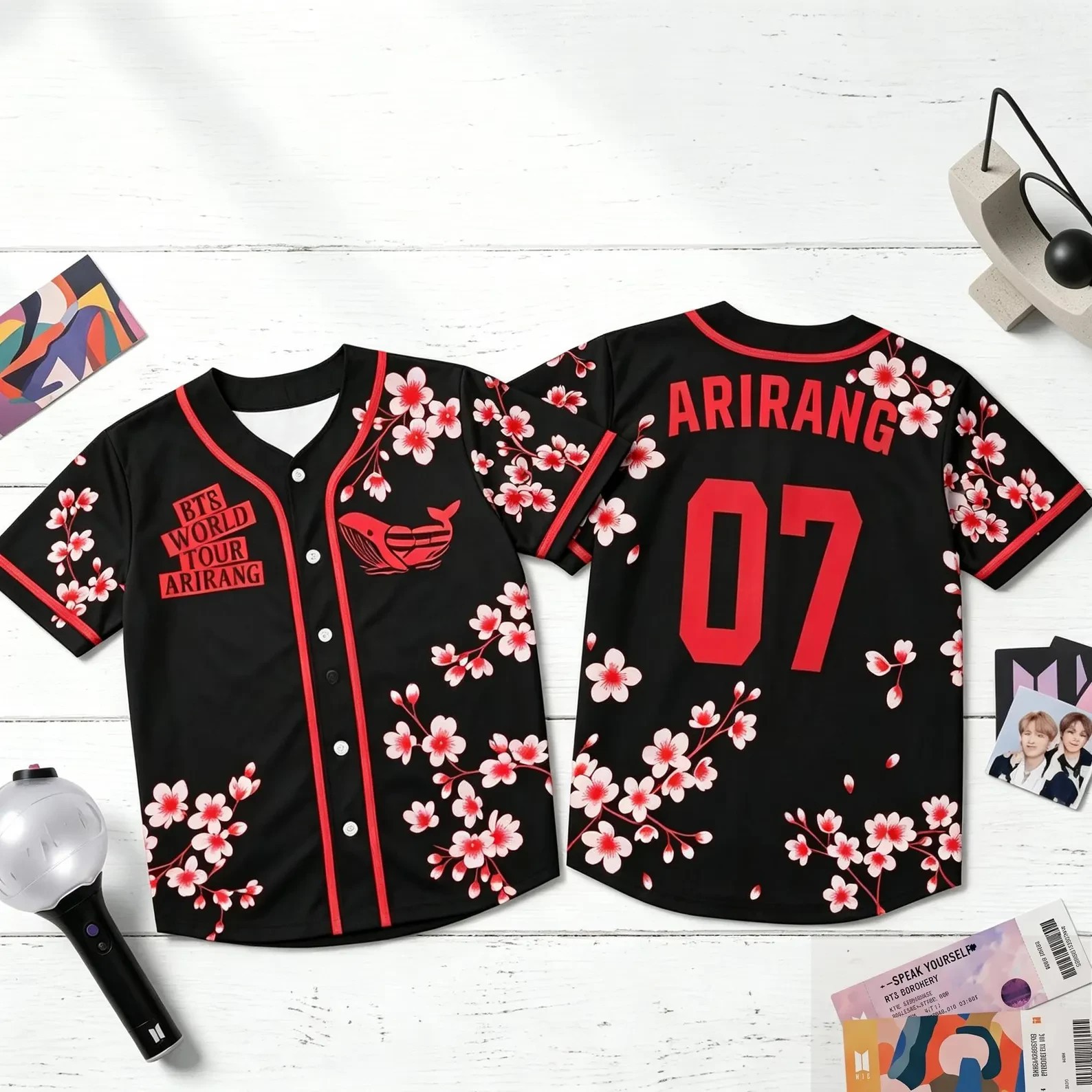 BTS World Tour Arirang Baseball Jersey