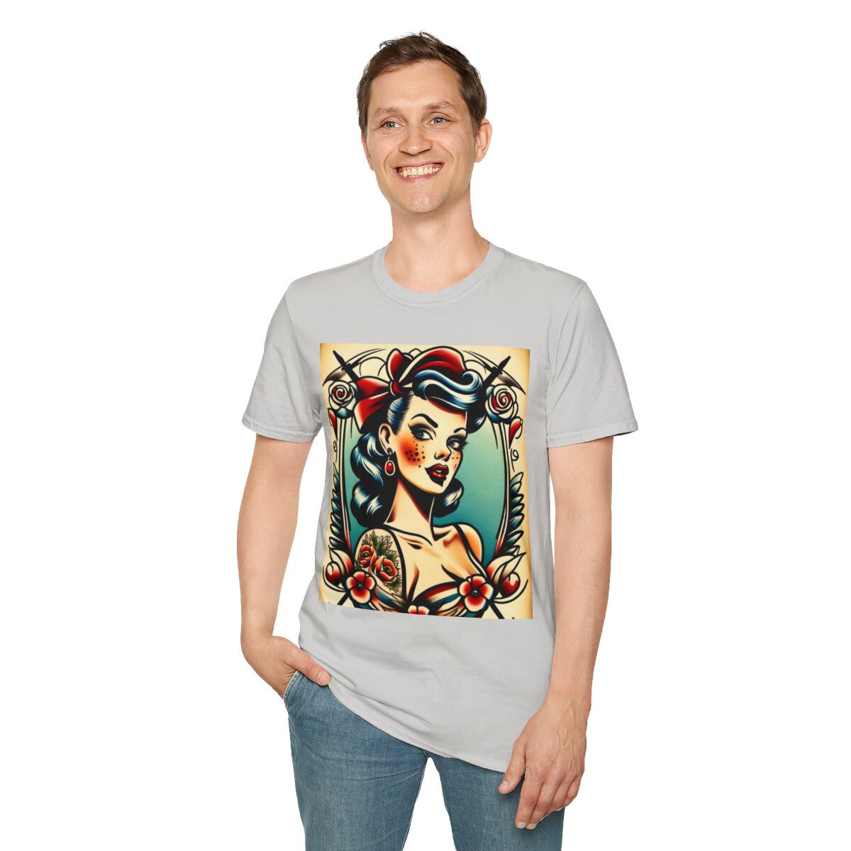 Unique Pin up Graphic Tee gallery
