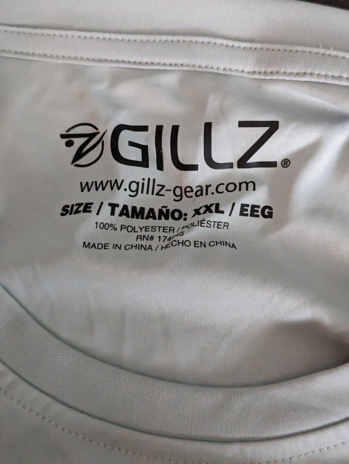 Gillz Men's LS UV Tournament Series "High Rise Gray" L/S Shirt Size 2XL NWT gallery