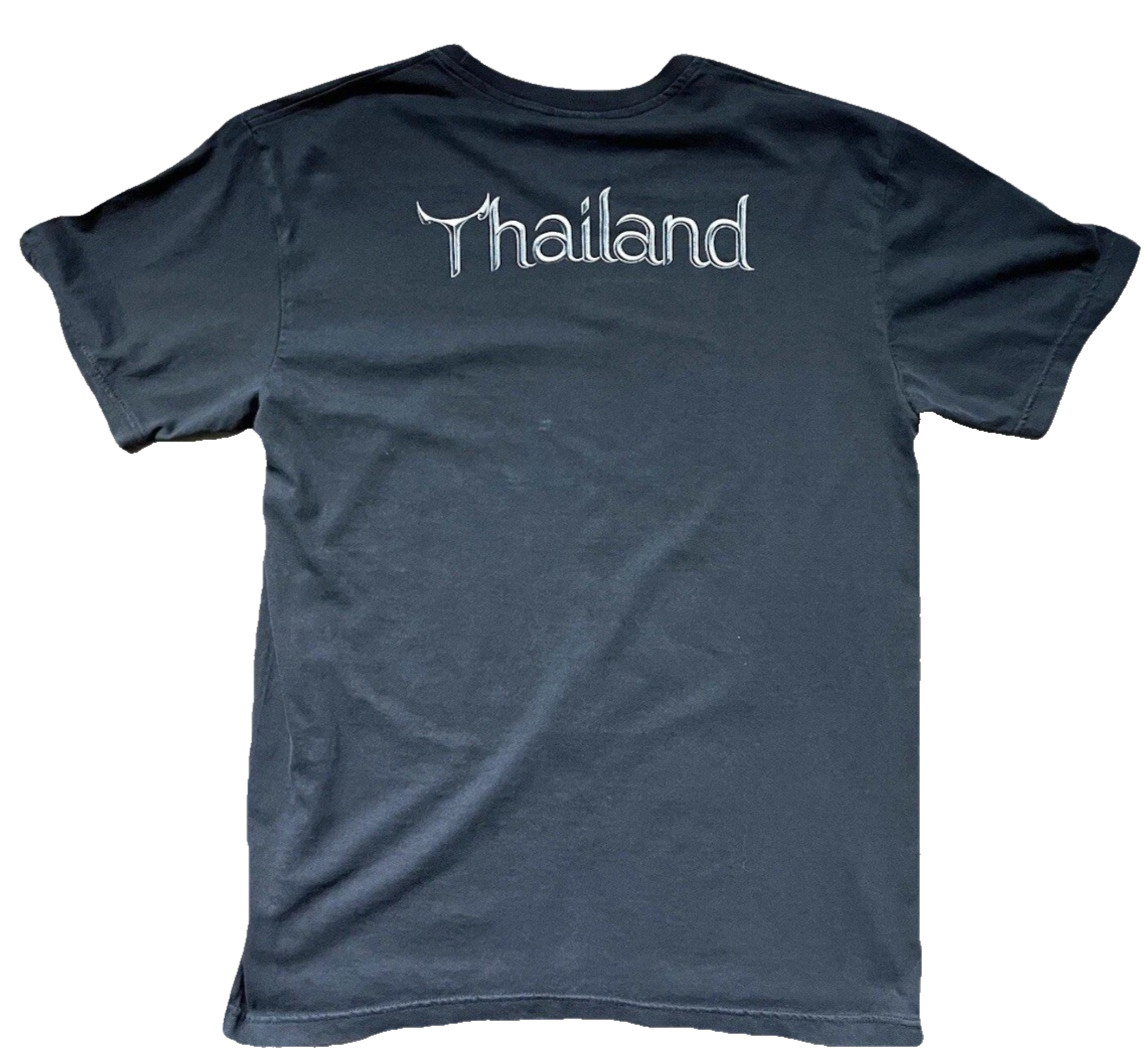 Thailand Tuk Tuk Taxi City T Shirt Sz L Travel Art Joligolf Black S/S Tee gallery