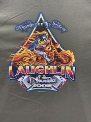 2008 Thunder On The Strip Laughlin Nevada T Shirt Double Unisex BackHit Size XL