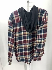 HOODED PLAID