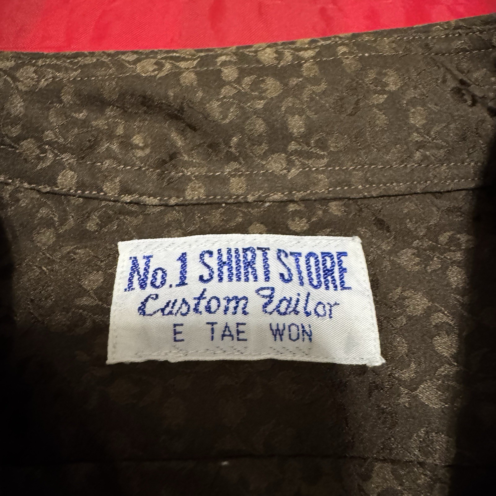 Vintage 70s Shirt Mens XL No 1 Shirt Store E Tae Won Flower Pattern Button Disco gallery
