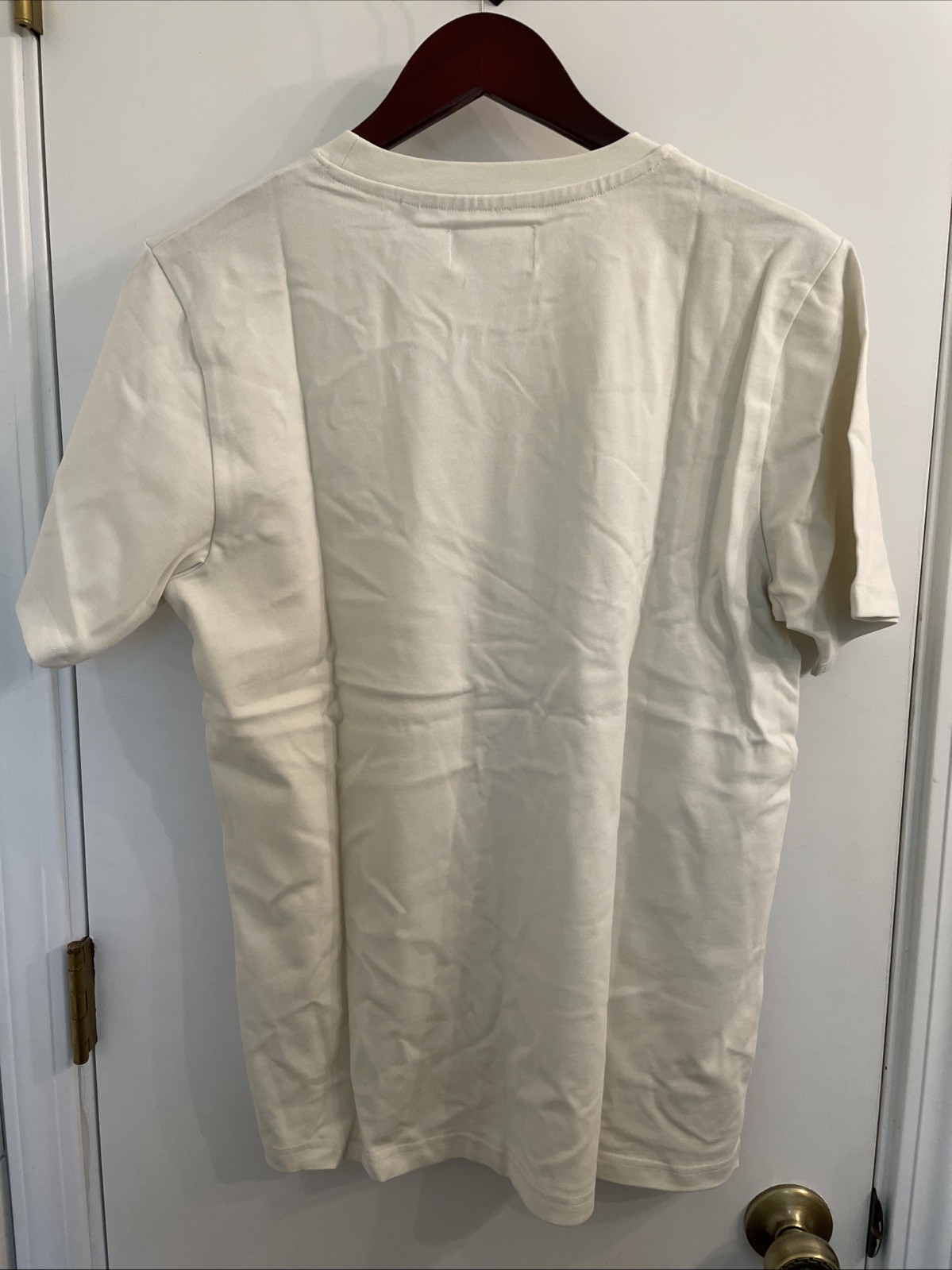 ODAAT 100% Organic Cotton Cream T-Shirt Short Sleeve Small NWT gallery
