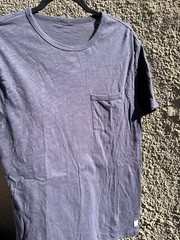 Men’s Vuori T-Shirt Blue Pocket Solid NO SIZE Casual Norm City Classic Modern