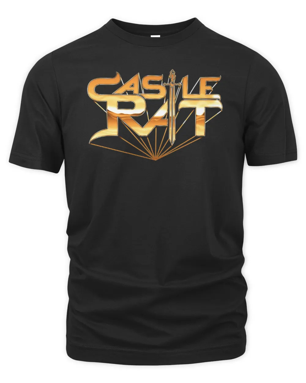 Castle Rat Merch Gold Logo Shirt gallery