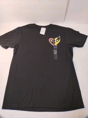 Deadpool & Wolverine Best Friends Mens Black Crewneck T-Shirt Med NWT