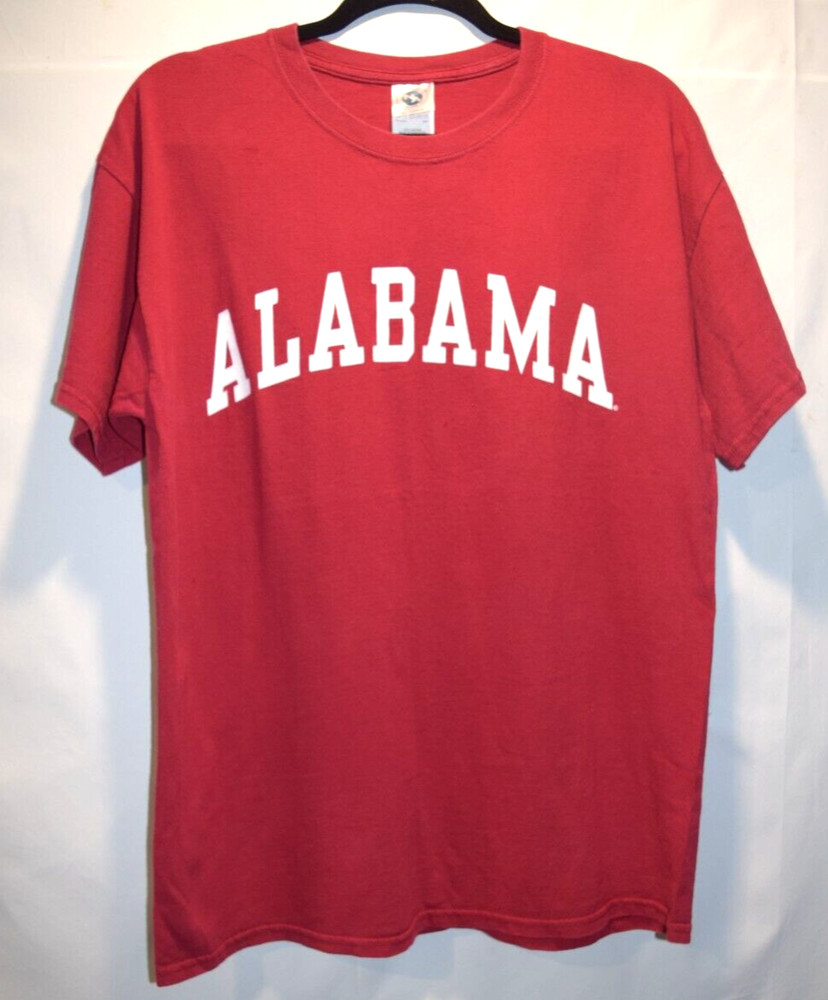 “Alabama” T-Shirt Size Large Red & White Graphic