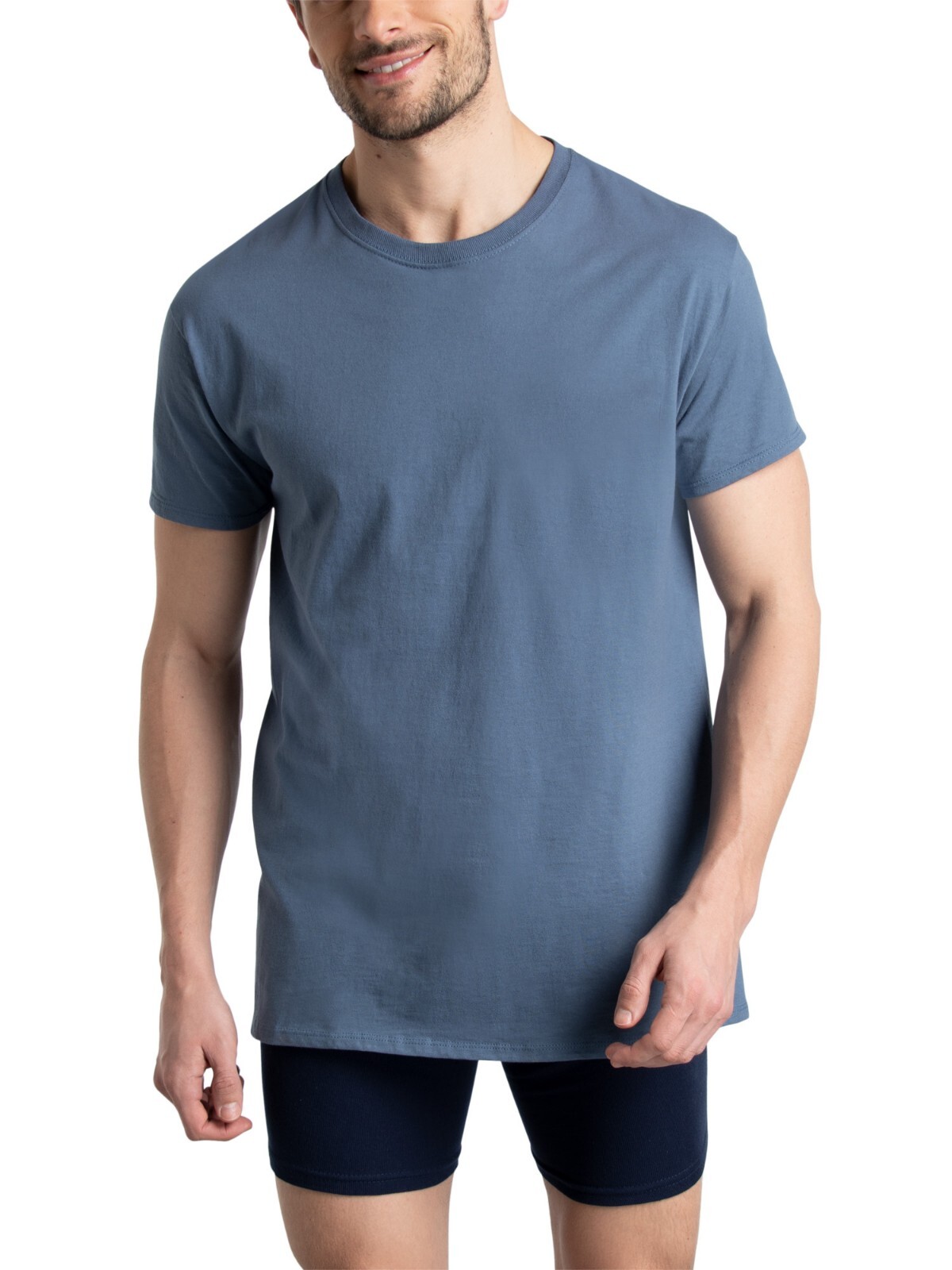 6 Pack Fruit of the Loom Men's Crew T-Shirt Undershirts Super Value Cotton S-3XL gallery