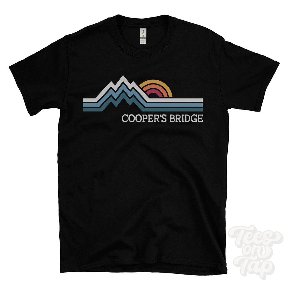 COOPER’S BRIDGE RETRO LOGO PARODY T-SHIRT warfield bracknell forest england