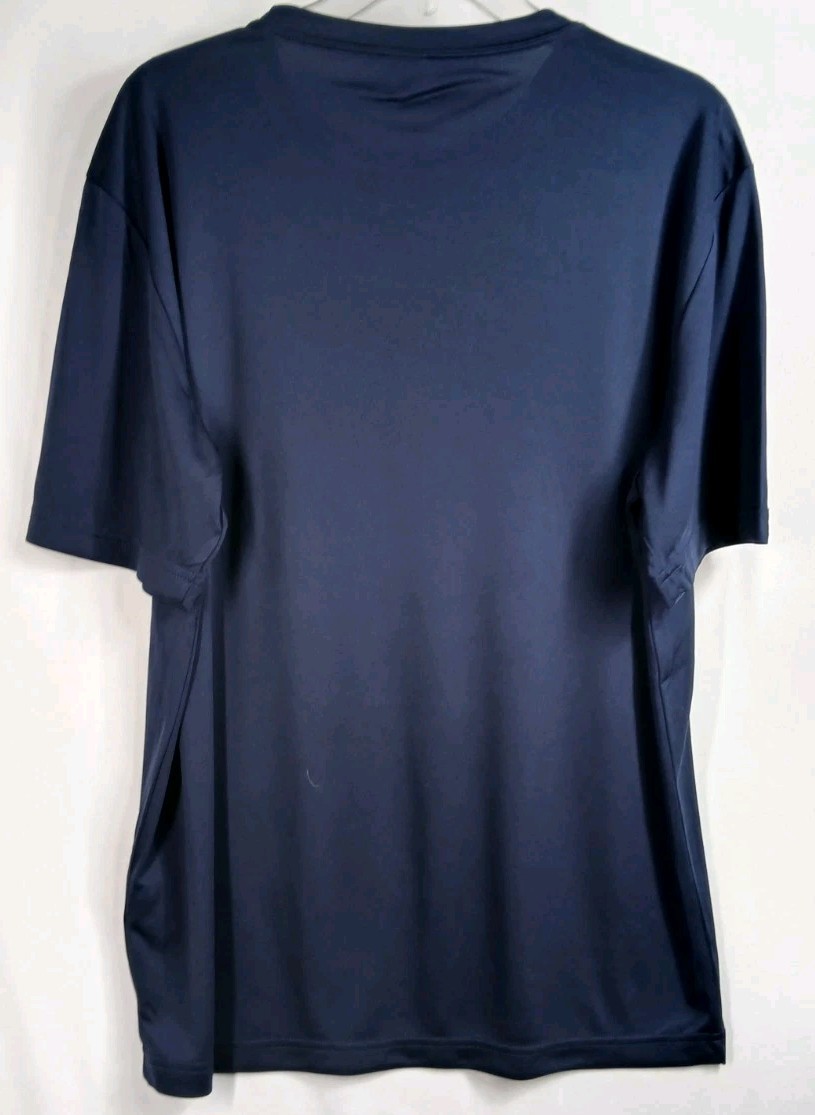 Sport-Tek Mens Medium Navy Short Sleeve Dri-Fit PosiCharge Gym Workout T-Shirt gallery