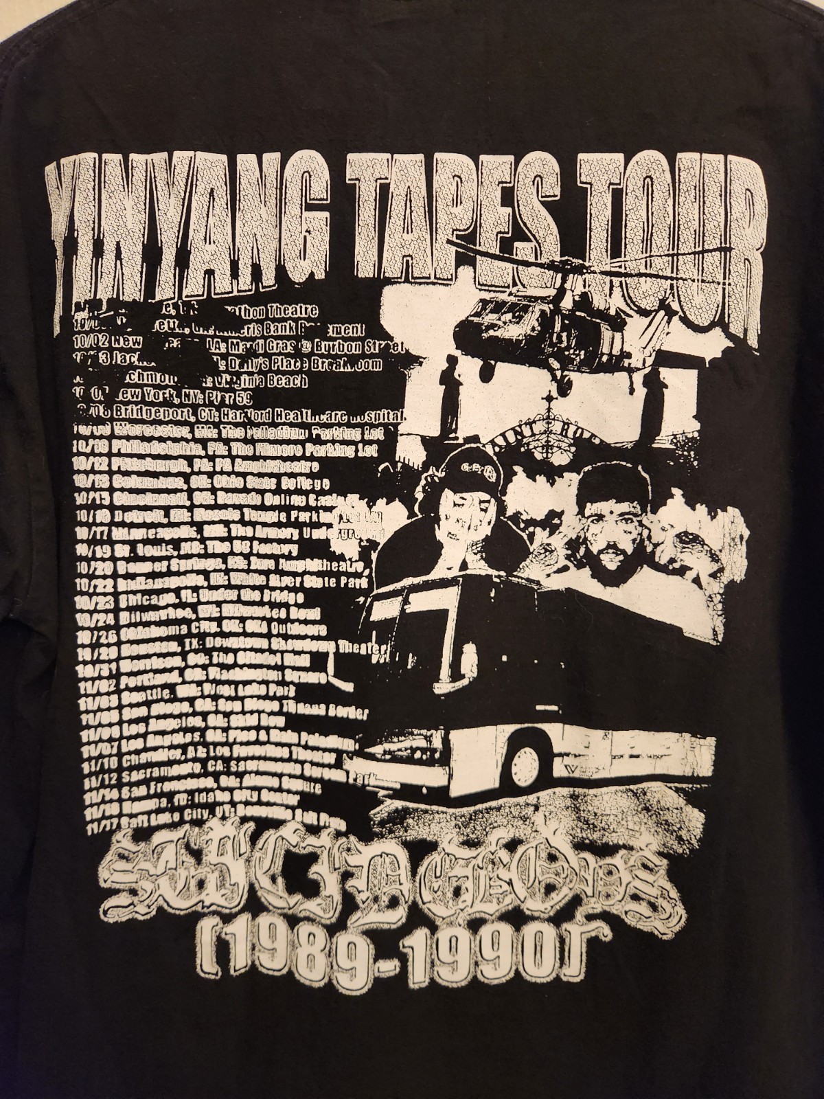 G59 $uicideboy$ YIN YANG TAPES Summer Season 1989-1990 TOUR Shirt Medium Black gallery