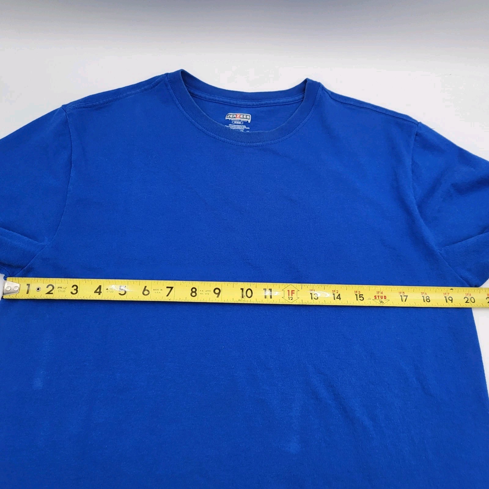 Vintage Russell Jerzees Classic Ringspun Cotton Blue T-Shirt Size Medium gallery