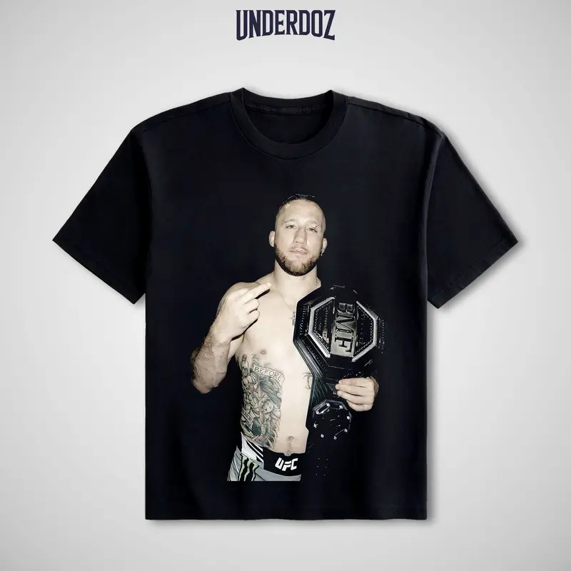 JUSTIN GAETHJE TEE, Justin Gaethje UFC T-shirt, Justin Gaethje MMA Tee, Justin gallery