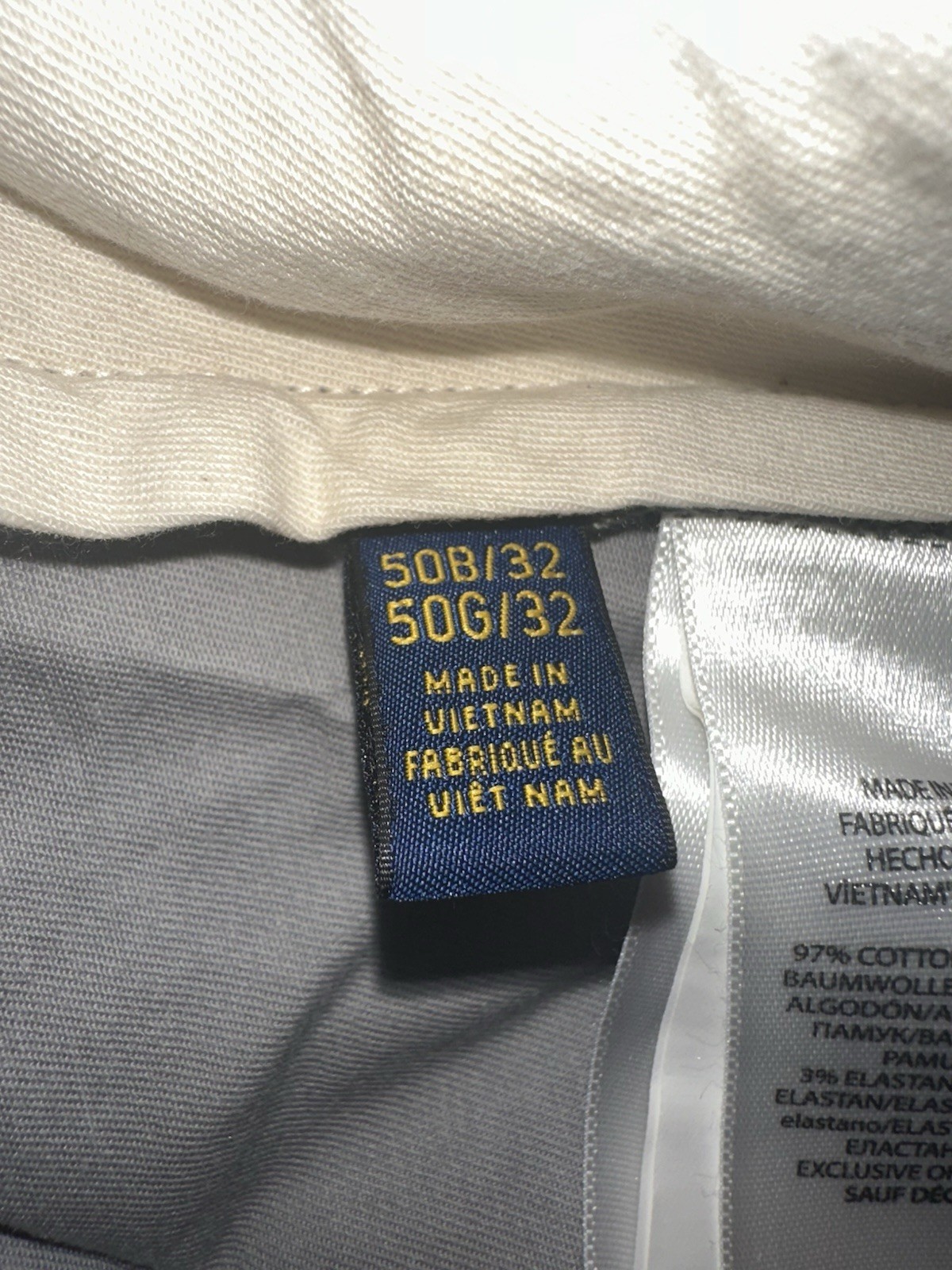 NWT Polo Ralph Lauren 50x27 Soft Gray Flat Front Polo Chino Cotton Twill $84.99 gallery