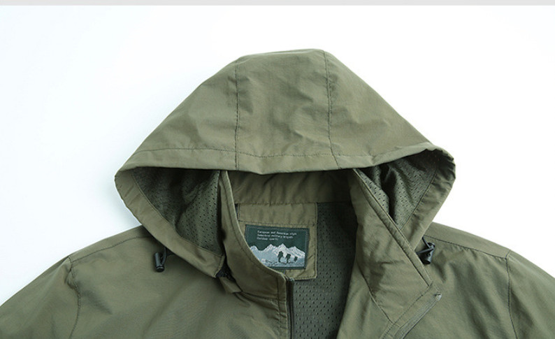 Men's new multi pocket waterproof quick drying casual outdoor jacket gallery
