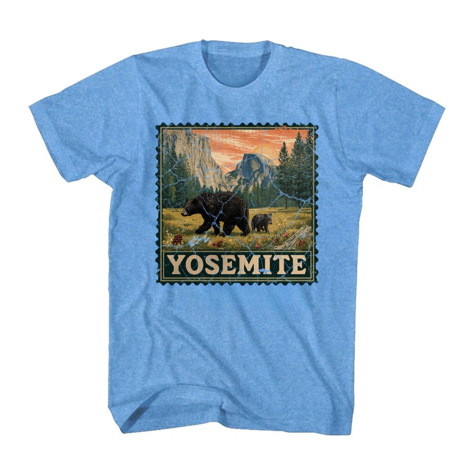 Yosemite National Park Shirt Half Dome Souvenir Shirt Stamp Outdoor Wildlife Tee gallery