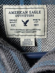 American Eagle Outfitters Button Front Plaid Shacket Medium Multi-colored 2016
