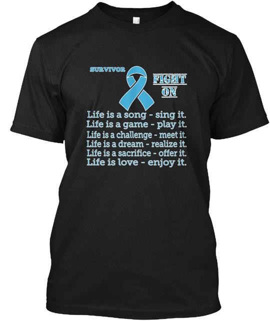 Prostate Cancer Survivor T-Shirt Made in the USA Size S to 5XL