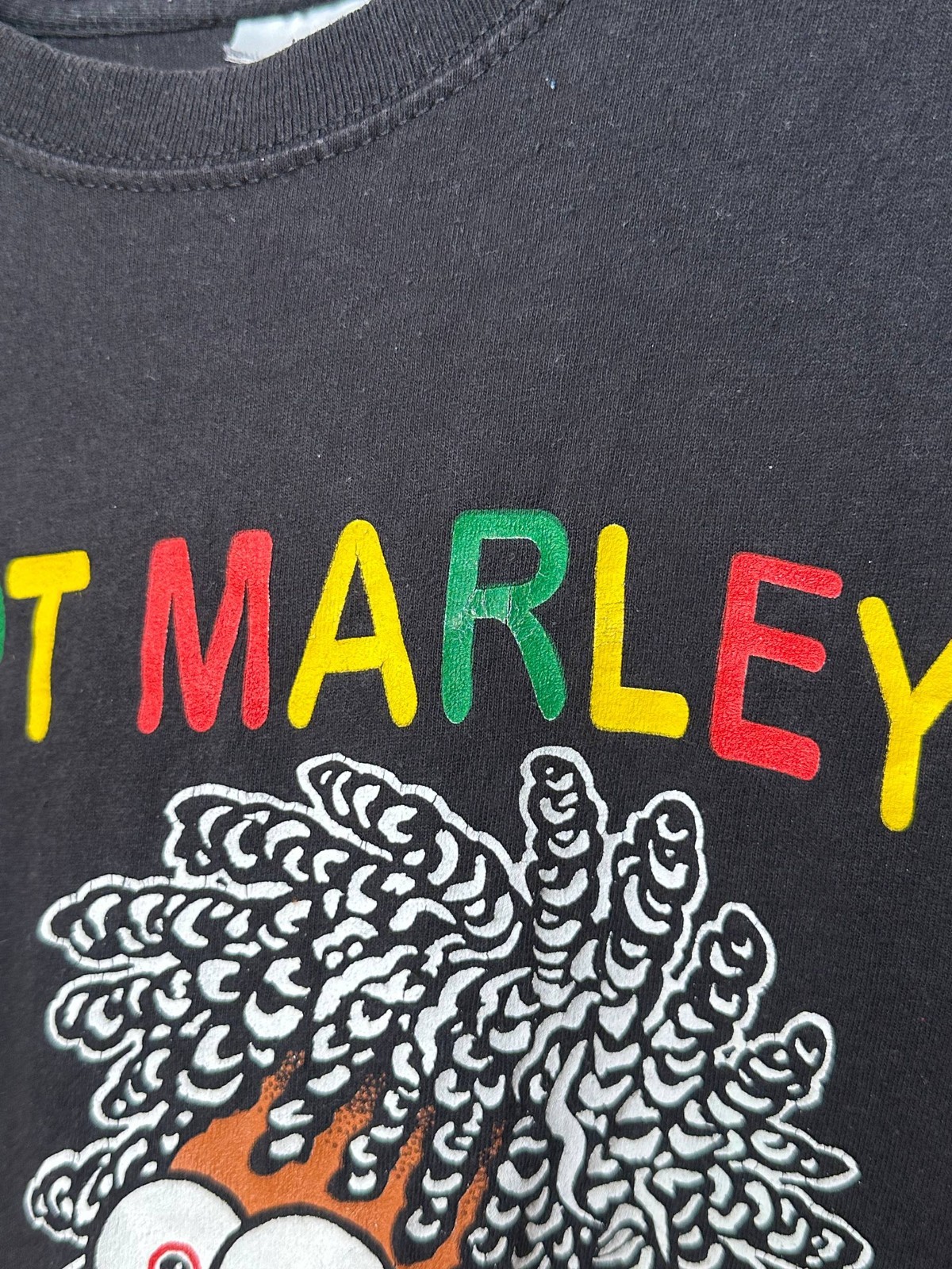 90s Bart Marley Vintage Simpsons T Shirt Homer Band USA Mens Size XL Black gallery