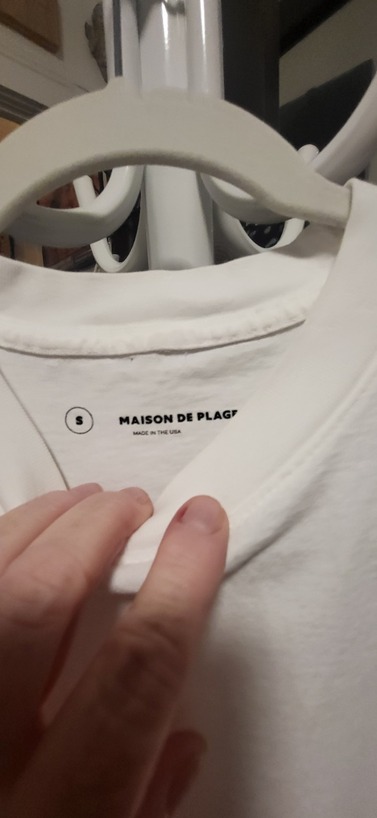 Maison De Plage | 7 Op Art White & Black Print Long Sleeve Shirt S gallery