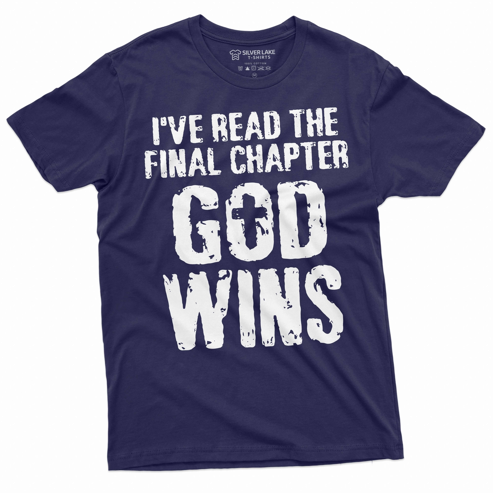 Jesus Christ T-shirt Bible Verse Church Religion Christian Tee God Wins Shirt gallery