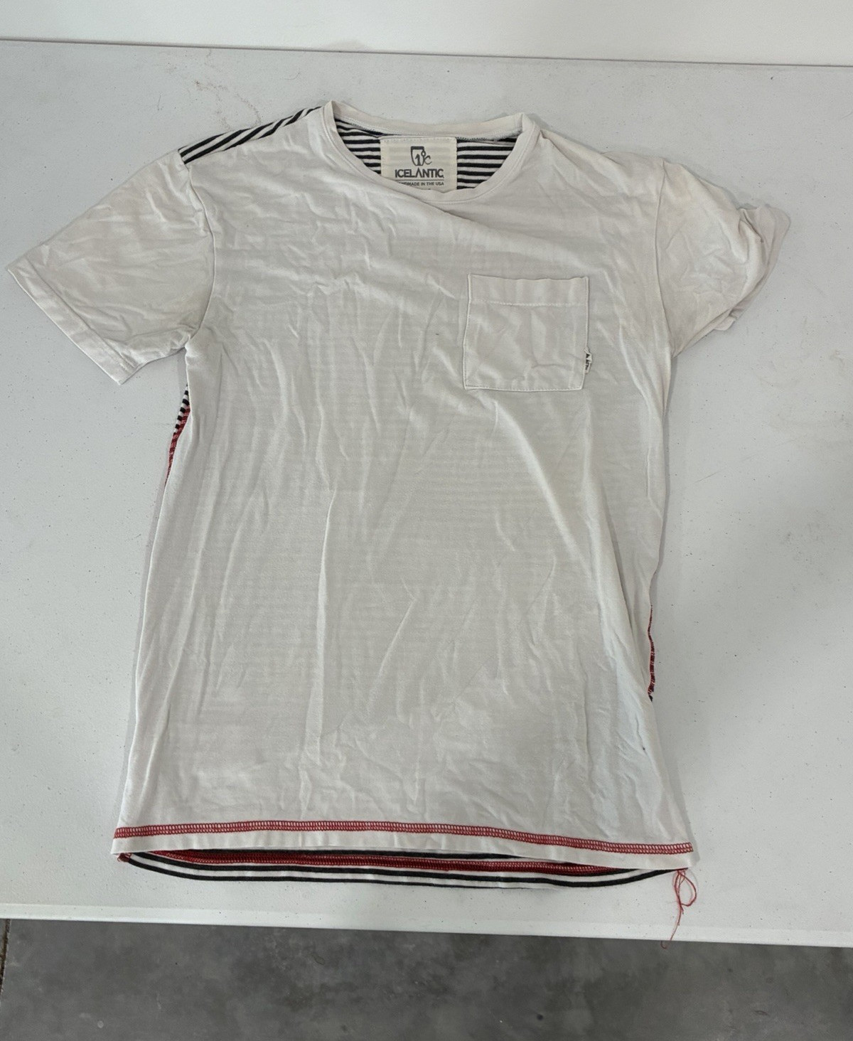 Ice Atlantic White/Black Striped Shirt