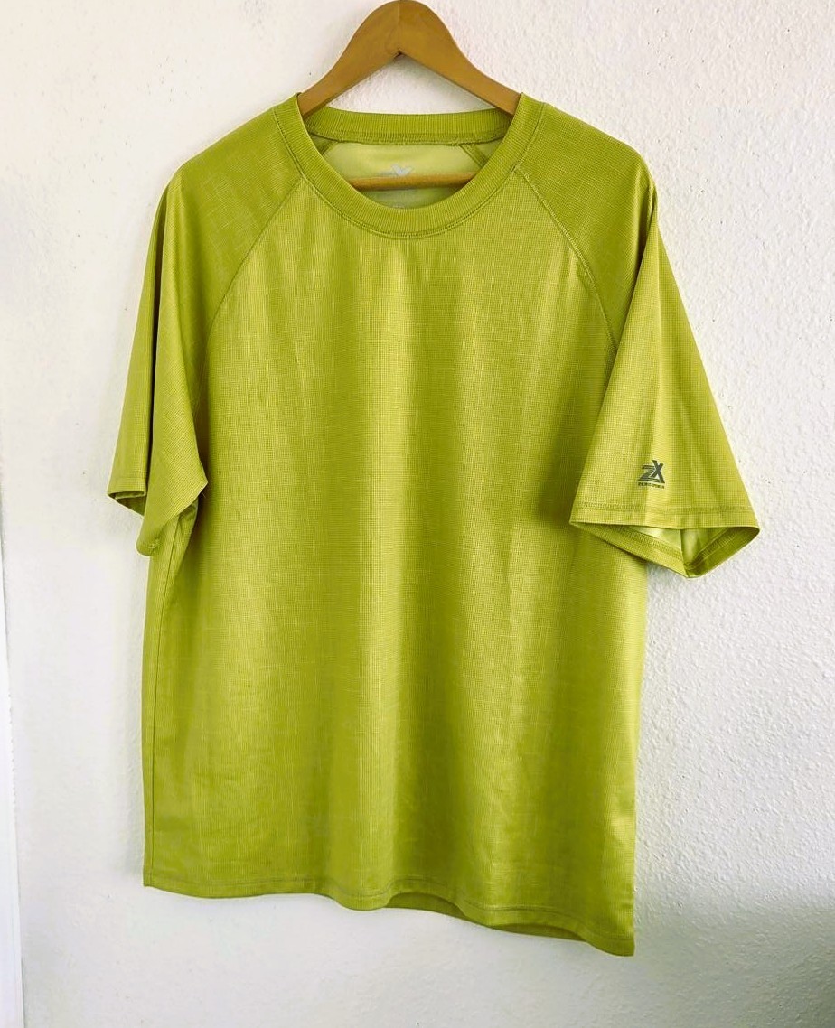 ZeroXposur Men's Lime Green Poly UPF 50+ Short Sleeve Round Neck T-Shirt Size XL gallery