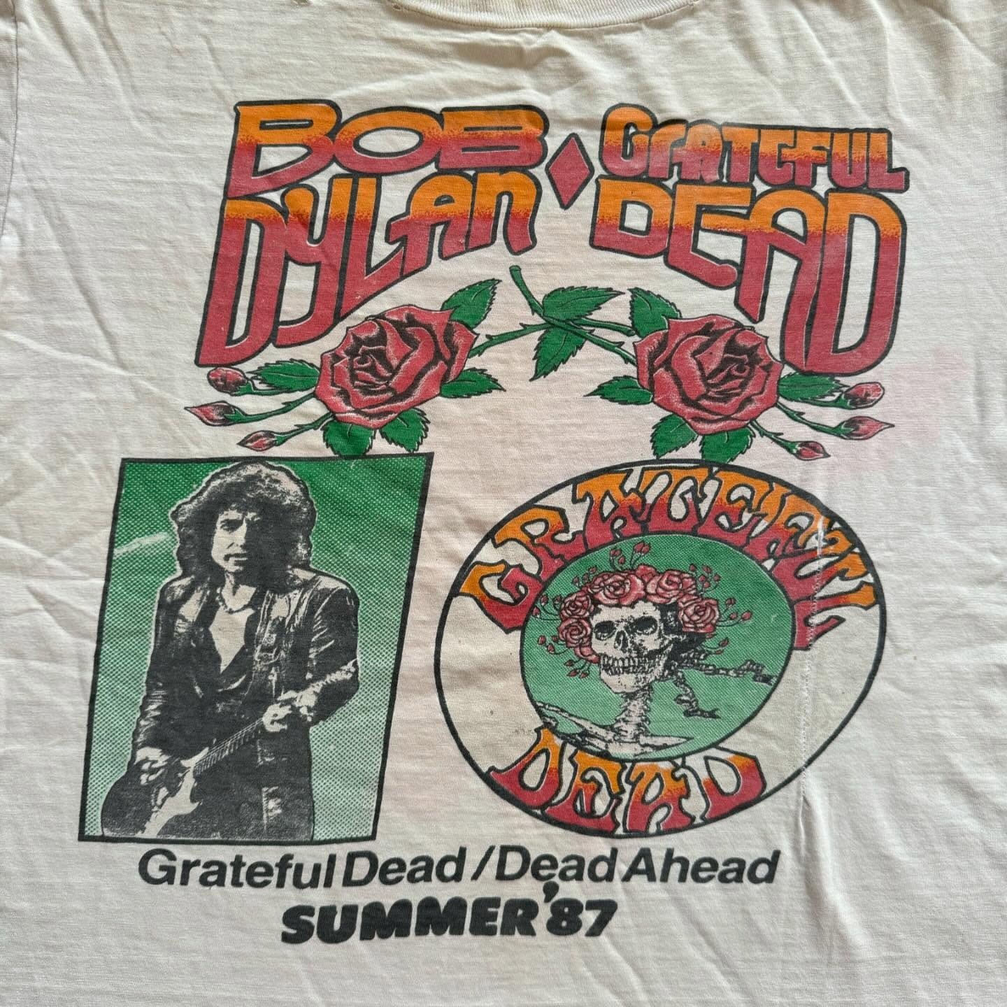 1987 BOB DYLAN & GRATEFUL DEAD TOUR Vintage T-Shirt Reprint gallery